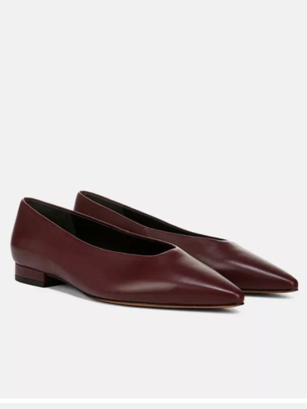 NEW Vince Isabel Leather Flat Pump slips on